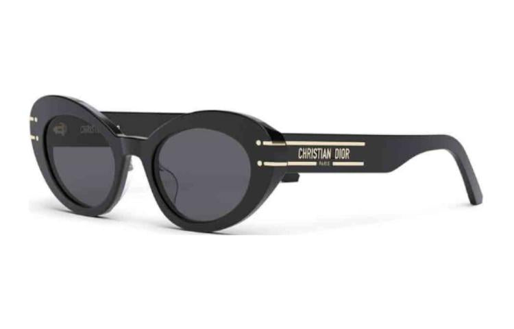 DIOR   Oval Sunglasses Women's Black