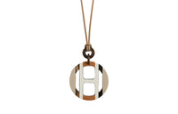 HERMES H Equipe Horn Necklaces Women's