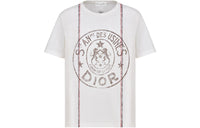 DIOR SS22 Drop Shoulder Sleeve T-Shirt Women's Ecru
