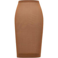 SAINT LAURENT FW24 Casual Short Skirts Women's Sugar Candied Chestnut