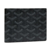 GOYARD Victoire Canvas With Calfskin Wallet Unisex Space Black