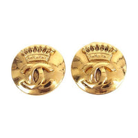 CHANEL 1996 Cc Clip on Earrings