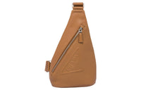 PRADA Leather Shoulder Bag Crossbody Bag Sling Bags Men's Camel