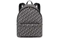 DIOR Fabric Backpack Unisex Beige Black