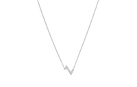 LOUIS VUITTON Lv Volt Upside Down Pendant White Gold And Diamonds