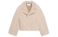 CELINE Velvet Jackets Women's Beige