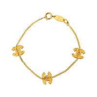 CHANEL Gold-Plated Bracelets Women's Gold