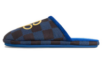 LOUIS VUITTON Rubber Sole Quiet Closed Toe Slippers Men's Blue