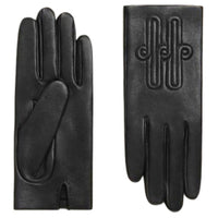 HERMES Lambskin Cashmere Other Gloves Women's Black