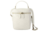 SAINT LAURENT Leather Portable Crossbody Bag Shoulder Bag Regular Women's White