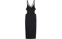 SAINT LAURENT Cut-Out Detailed Midi Dress