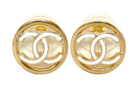 CHANEL Stud Earrings Women's Gold