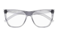 SAINT LAURENT Plastic Irregular Shape Eyeglass Frames Women's Transparent