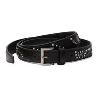PRADA Leather Belts Women's Black Width 2CM