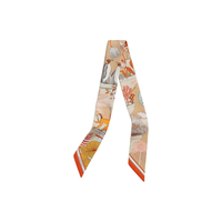 HERMES Silk Scarves Women's Orange