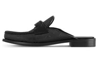 LOUIS VUITTON Major Rubber Sole Abrasion-Resistant Wrap-toe Slippers Men's Black