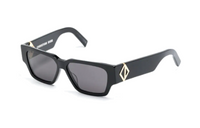DIOR Acetate Irregular Shape Sunglasses Women's Black