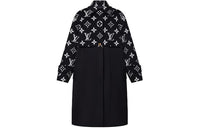 LOUIS VUITTON Oversized Monogram Accent Coat