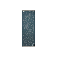 HERMES Cashmere Silk Knit Scarves Men's Blue