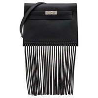 HERMES Kelly Danse Swift Leather Shoulder Bag Crossbody Bag Regular Women's 89 Noir Black