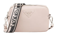 PRADA Leather Camera Bag Shoulder Bag Crossbody Bag Women's Pastel Pink