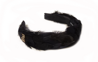 MIU MIU Fabric Headbands Women's Black
