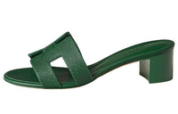 HERMES Oasis Slide Slippers Women's Green