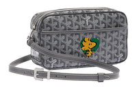 GOYARD Cap-Vert Canvas With Leather Camera Bag Shoulder Bag Crossbody Bag Small Size Unisex Gray/Green