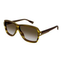 SAINT LAURENT Square Sunglasses Men's Green