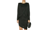 SAINT LAURENT Draped Fluid Dress