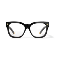 LOUIS VUITTON Acetate Square Eyeglass Frames Women's Black