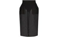 SAINT LAURENT Zip Detailed Pencil Skirt