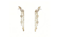 CHANEL Alloy Earrings Women's Gold