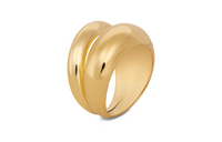 CELINE Formes Abstraites Ring In Brass With Gold Finish