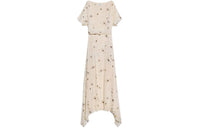 CELINE Short Sleeved Dresses Women's Ecru