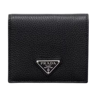 PRADA Leather Wallet Men's Black
