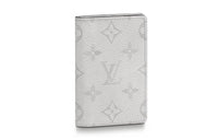 LOUIS VUITTON Pocket Organizer Monogram Antarctica Taiga White