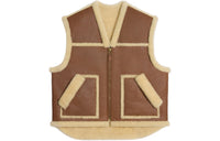 CELINE Vintage-finish Vest In Shearling