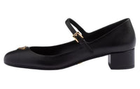 PRADA Chunky Heel Mary Jane Shoes 3.5cm Women's Black