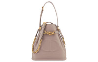 DIOR C'est Dior Embossed Calfskin Handbag Shoulder Bag Medium Size Women's Warm Taupe Gray