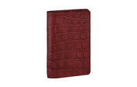 LOUIS VUITTON Short-Snouted Crocodile Leather Wallet Women's Red