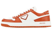 PRADA DowntownPrada Downtown Low Top Stylish Skateboarding Shoes Women's White Orange