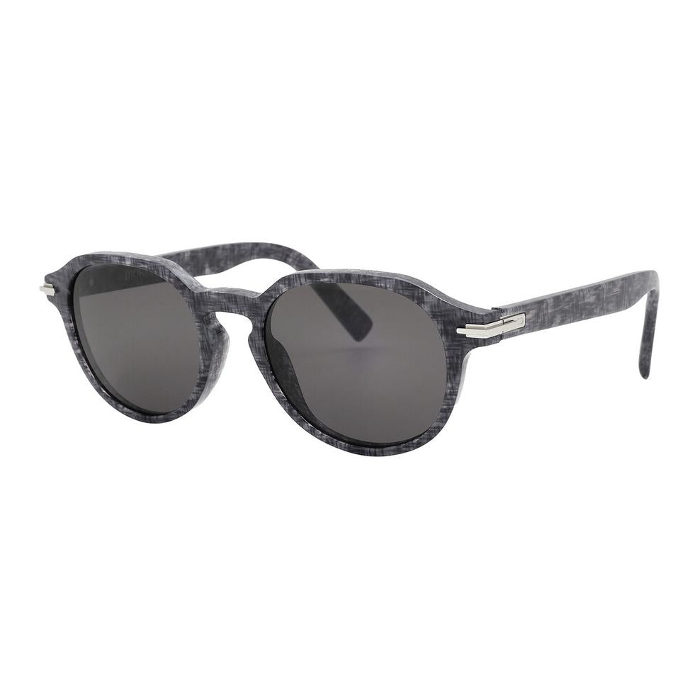 DIOR Acetate Round Sunglasses Men's Gray