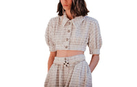 CHANEL SS22 Cropped Coat Women's Light Gray