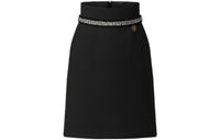 LOUIS VUITTON Casual Long Skirt Women's Black