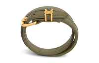 CELINE Cow Leather Wristbands Women's Green