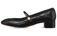 DIOR Chunky Heel Mary Jane Shoes Women's Black