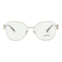 MIU MIU Plate Alloy Frame Irregular Shape Eyeglass Frames Women's Gold