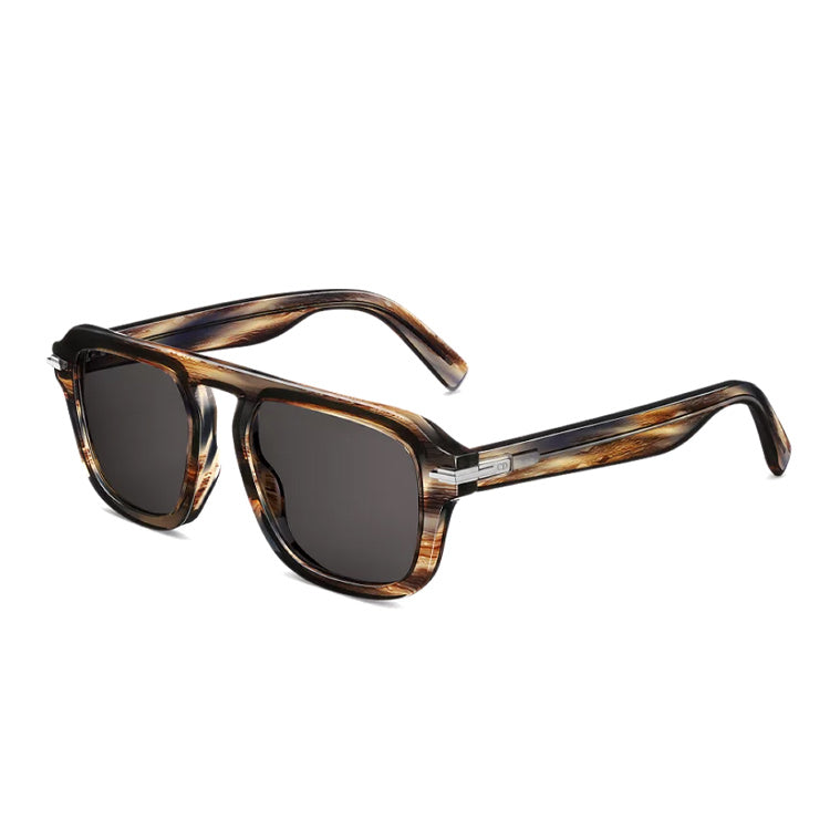DIOR Acetate Square Sunglasses Men's Brown