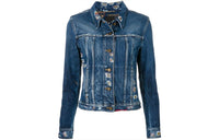 SAINT LAURENT Denim Jackets Women's Blue